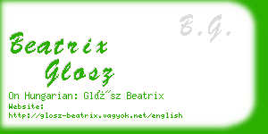 beatrix glosz business card